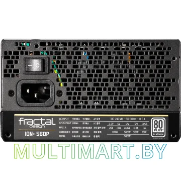 Блок питания Fractal Design Ion+ 560W Platinum (FD-PSU-IONP-560P-BK) картинка 2